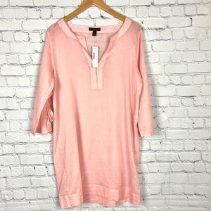 J Crew Linen Tunic Pink XS NWT
